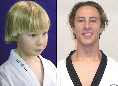 Kai Matthiasson at age 6 and age 17